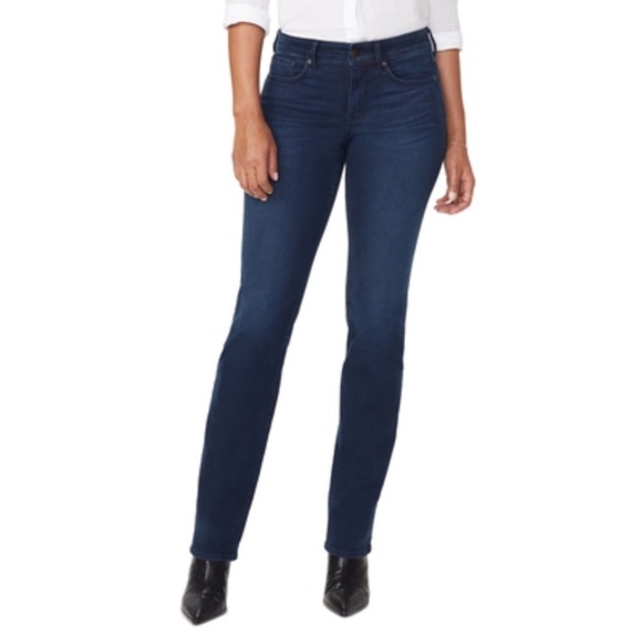 NEW NYDJ Marilyn Cityscape Pocket Straight Leg Jeans Size 4 - Picture 1 of 10